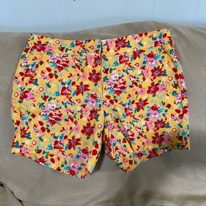 J. Crew floral print shorts, size 4.